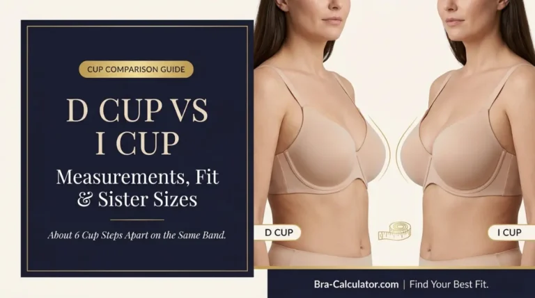 D Cup vs I Cup: Measurements, Fit, Volume & Sister Sizes