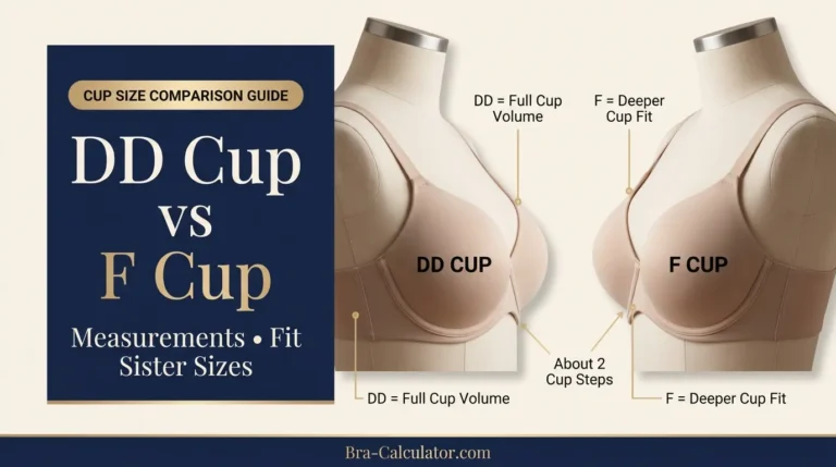 DD Cup vs F Cup: Measurements, Fit & Sister Sizes