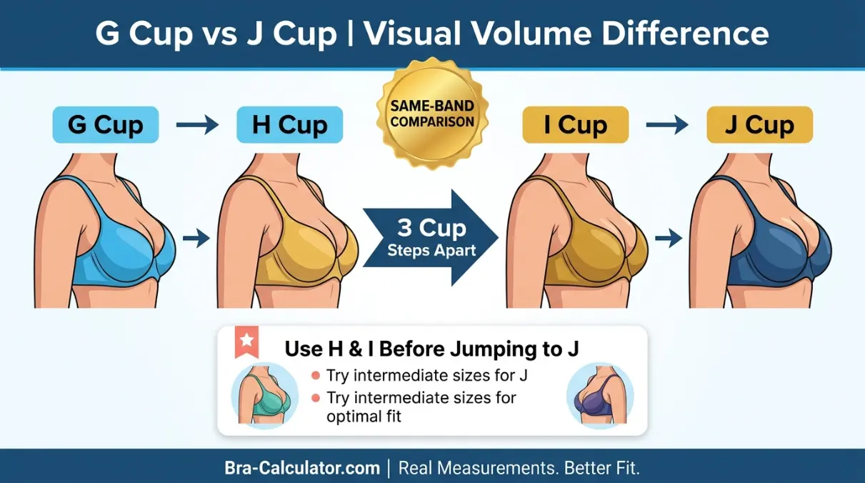 G Cup vs J Cup same-band visual volume comparison infographic