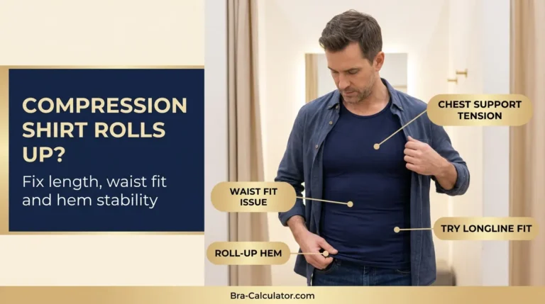 Gynecomastia Compression Shirt Rolls Up