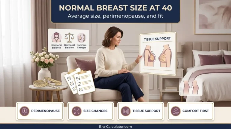 Normal Breast Size for a 40 Year Old