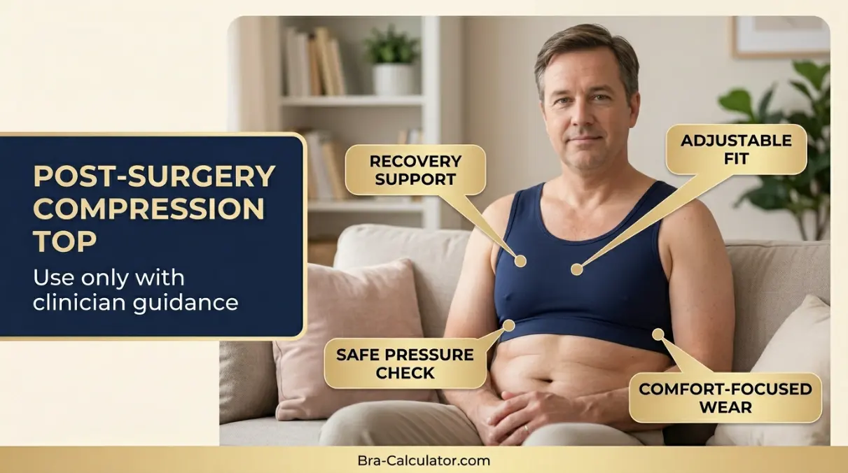 Post surgery compression top for gynecomastia recovery review