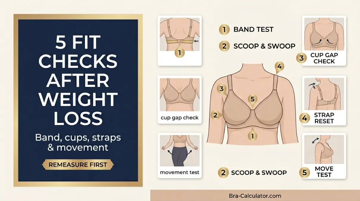 Proper scoop and swoop bra fitting technique after weight loss