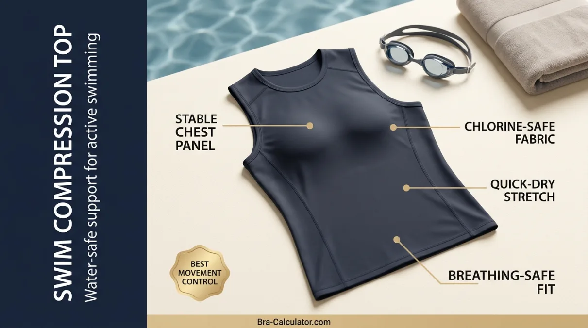 Rash guard for gynecomastia swimming support and discreet beach confidence