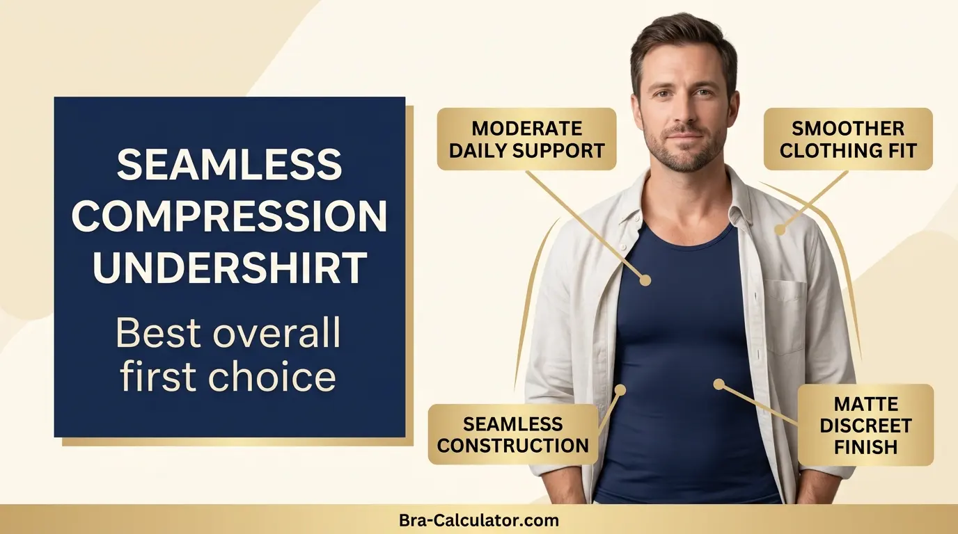 Seamless compression undershirt for gynecomastia daily support review