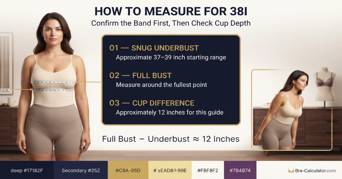 38I measurement logic with underbust full bust and cup difference explained