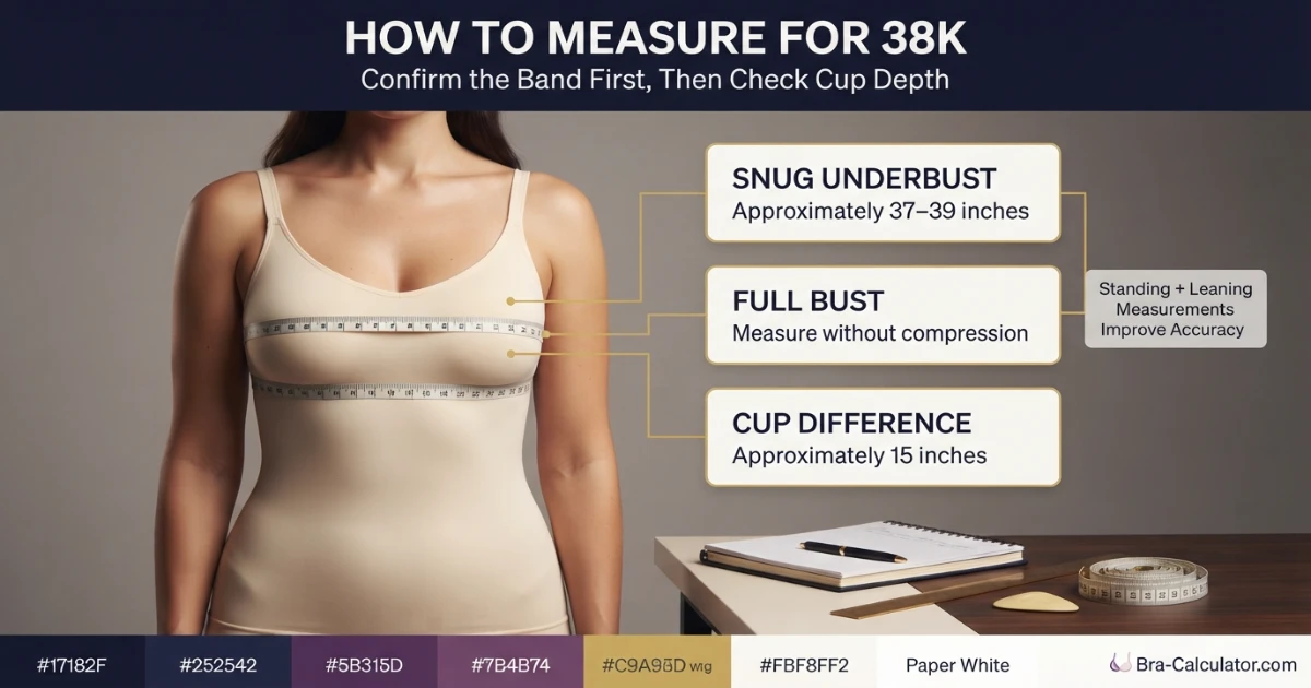 38K measurement logic with underbust full bust and cup difference explained