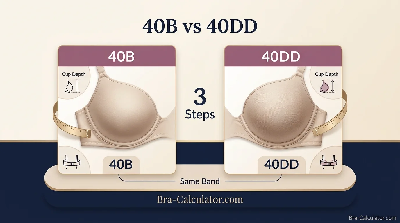 40B vs 40DD premium bra size comparison hero graphic