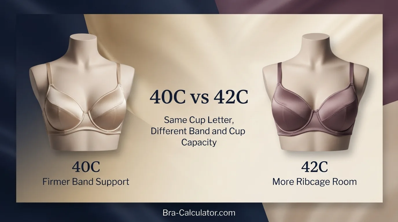 40C vs 42C comparison hero graphic with premium navy and gold styling