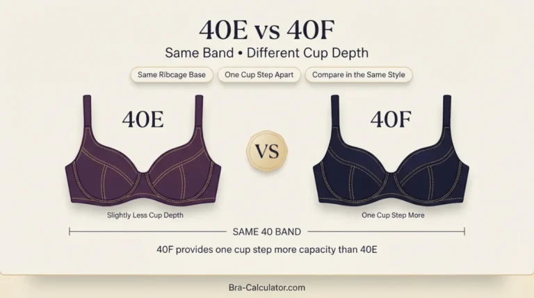 40E vs 40F: Measurements, Fit, Cup Volume & Sister Sizes