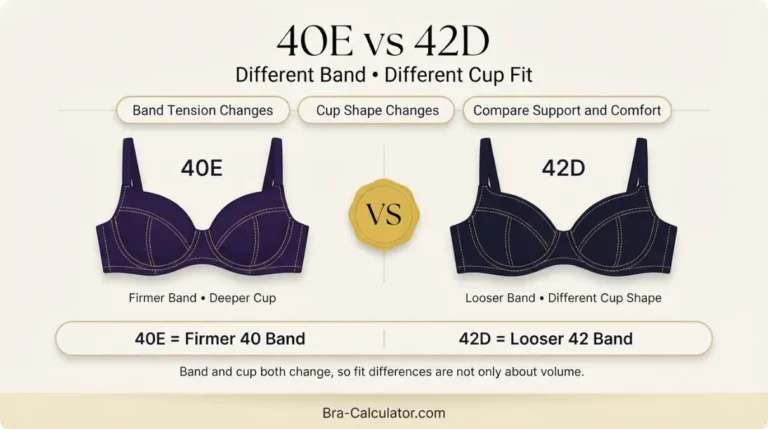 40E vs 42D: Measurements, Fit, Cup Volume & Sister Sizes
