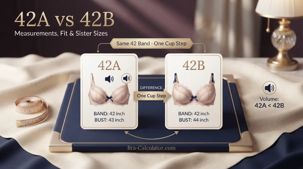42A vs 42B comparison hero graphic with premium navy and gold styling