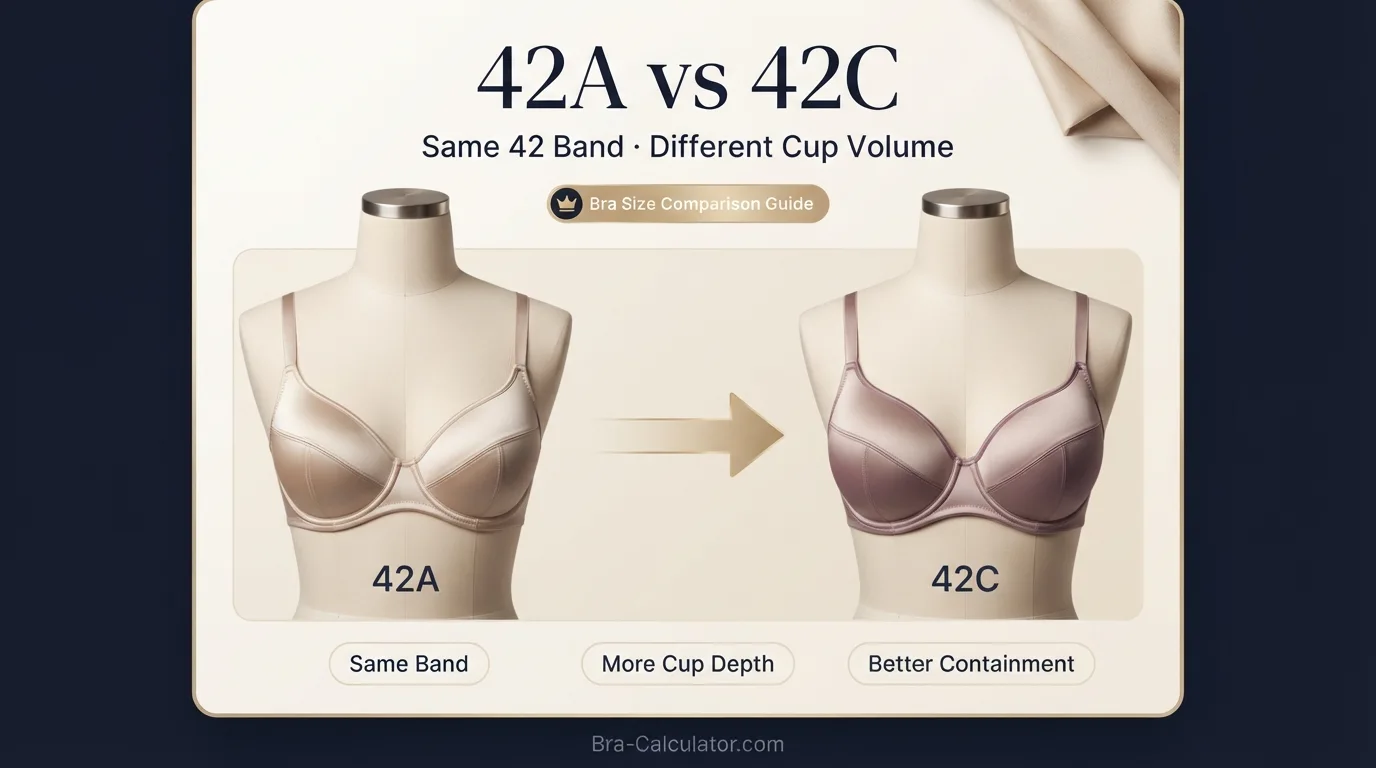 42A vs 42C comparison hero graphic with premium navy and gold styling