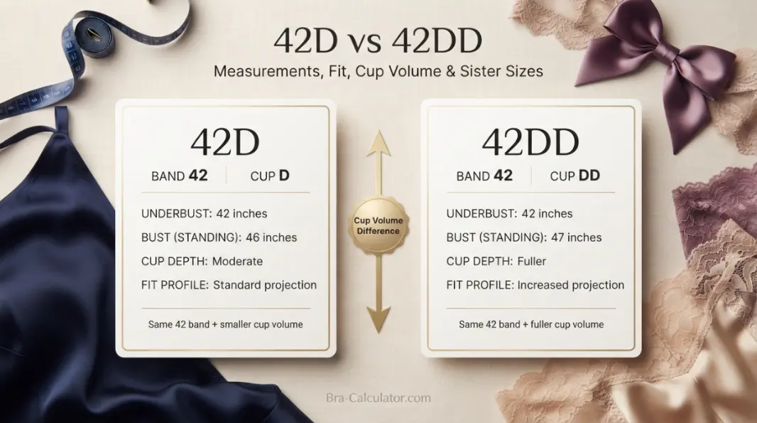 42D vs 42DD comparison hero graphic with premium navy and gold styling