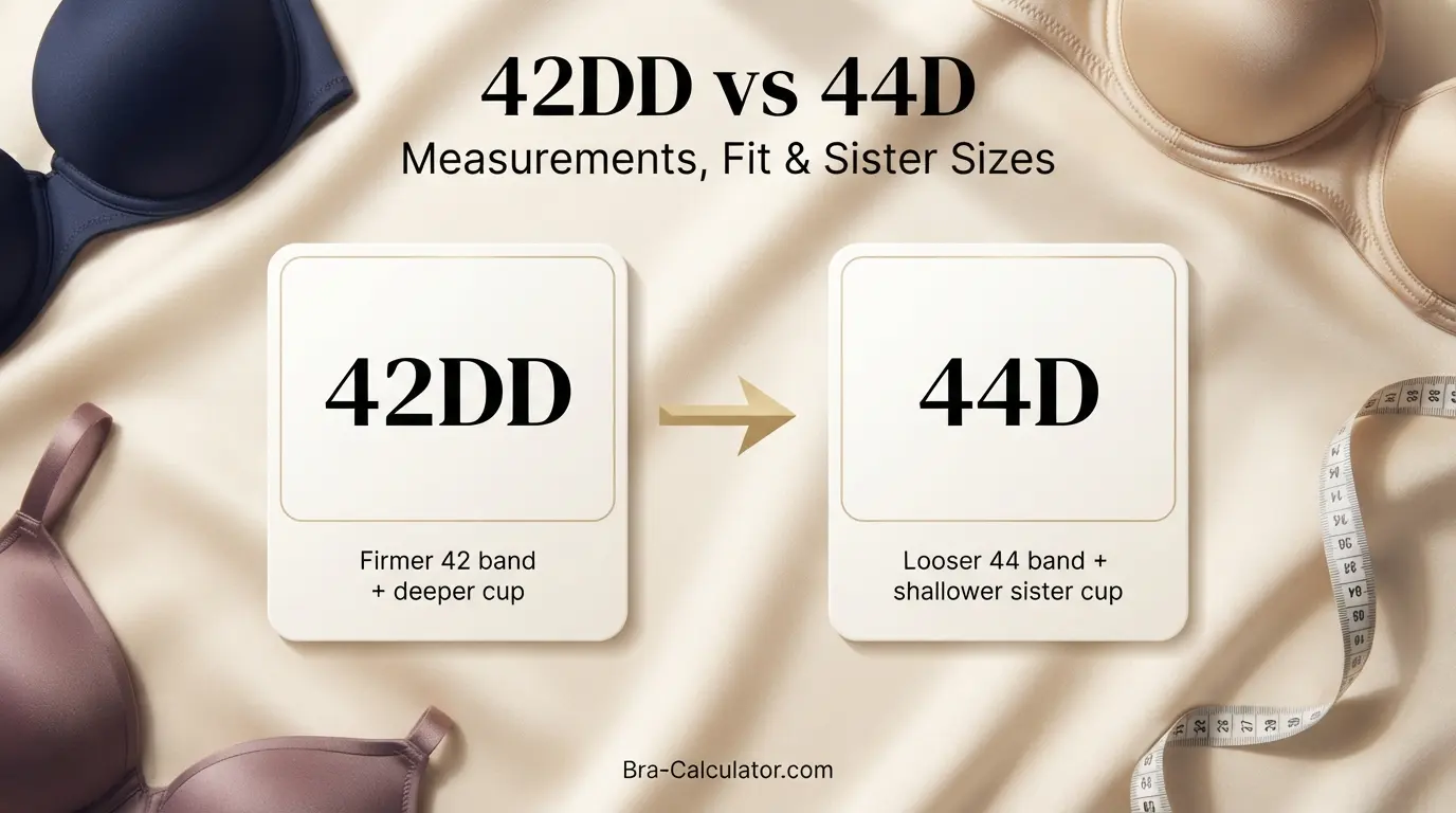 42DD vs 44D comparison hero graphic with premium navy and gold styling