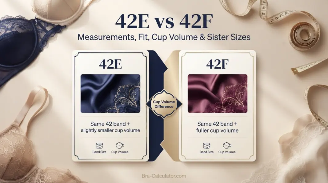 42E vs 42F comparison hero graphic with premium navy and gold styling
