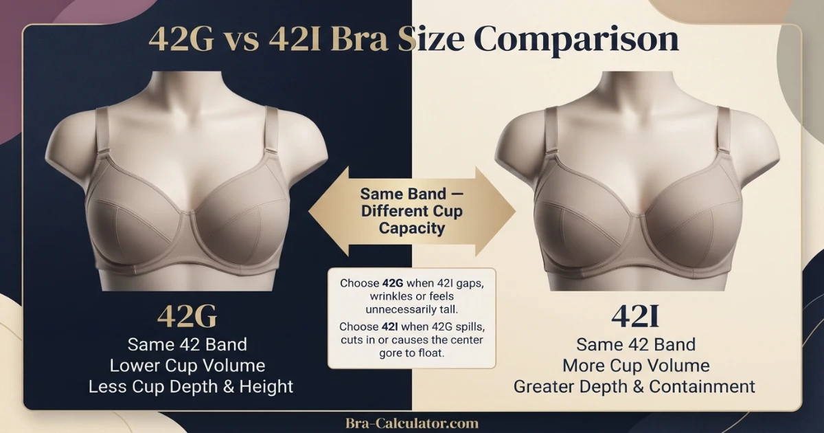 42G vs 42I comparison hero graphic with premium navy and gold styling