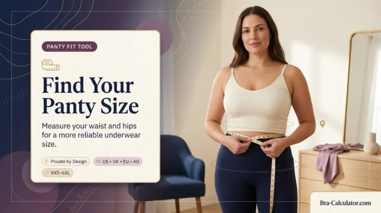 Panty Size Calculator: Waist & Hip Fit Finder