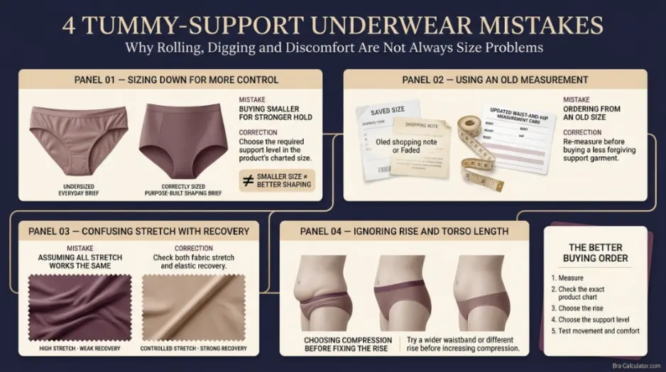 Four common sizing mistakes shoppers make when buying tummy control underwear