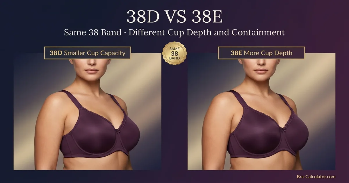 38D vs 38E comparison hero graphic with premium navy and gold styling