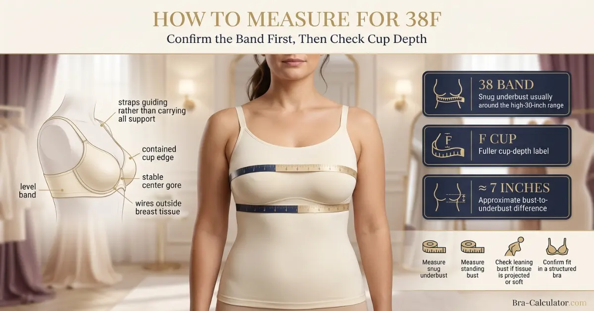 38F measurement logic with underbust full bust and cup difference explained