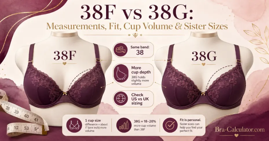 38F vs 38G bra size comparison visual