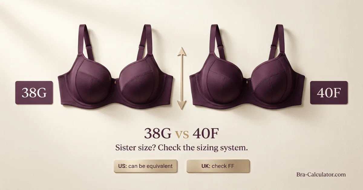 38G vs 40F bra size comparison visual