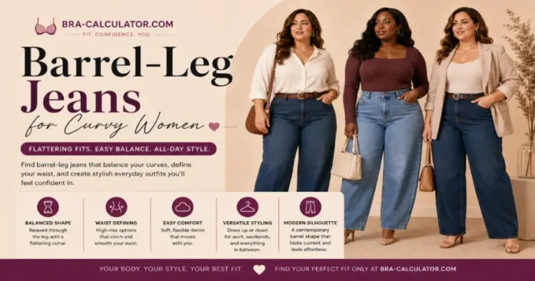 Barrel-Leg Jeans for Curvy Women
