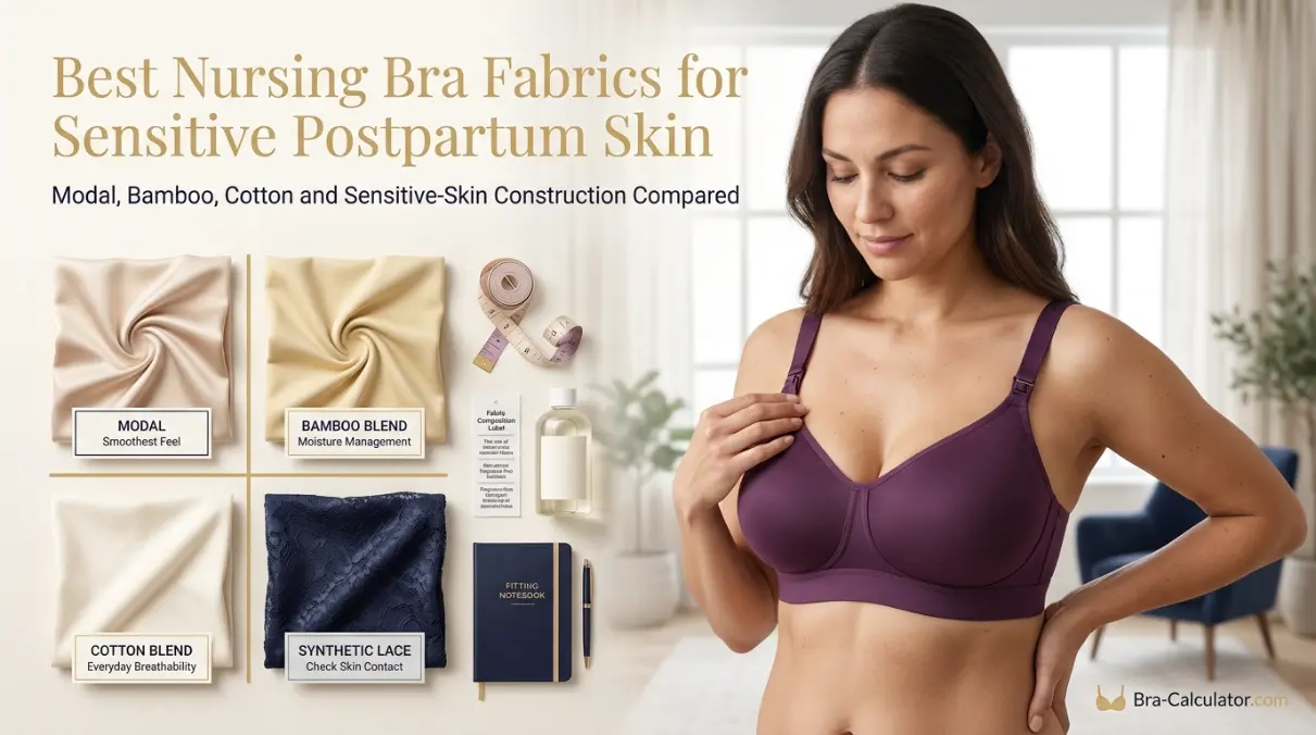 Best fabrics for postpartum sensitive skin nursing bras