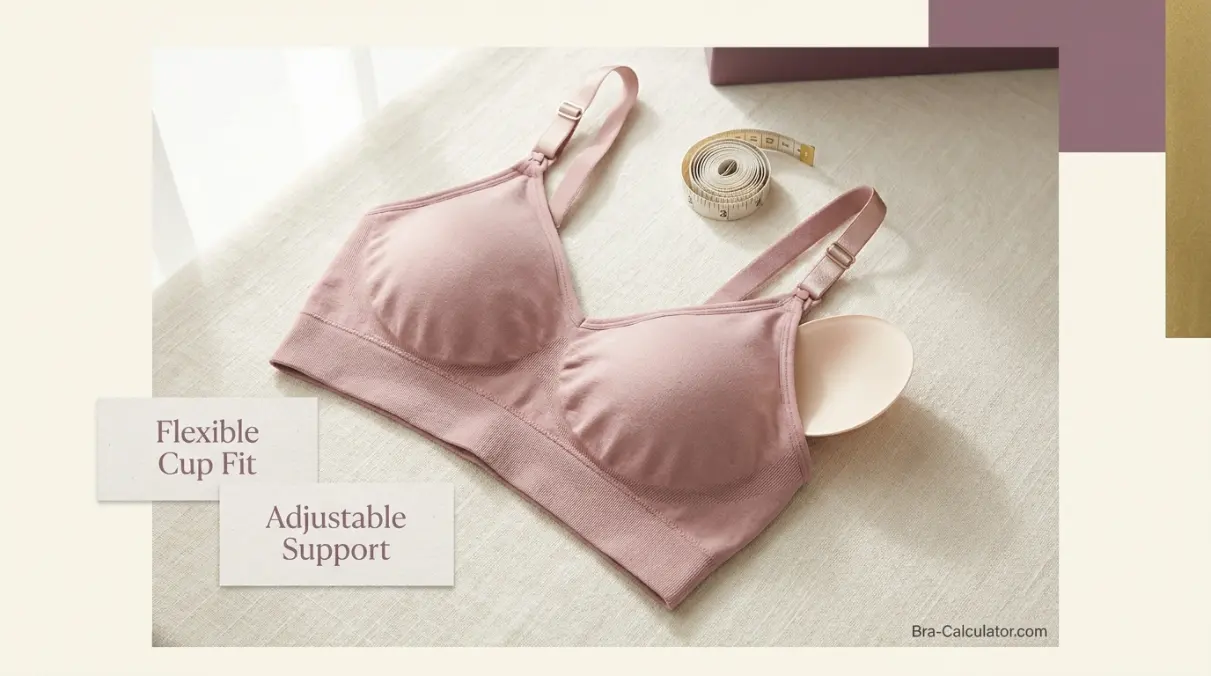 Cake Maternity Rock Candy Nursing Bra editorial product summary graphic for best adaptable seamless everyday option