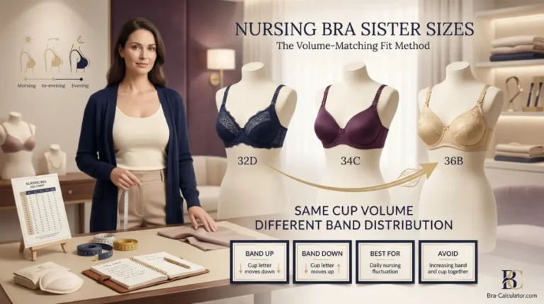 Nursing Bra Sister Sizes: The Volume-Matching Fit Method