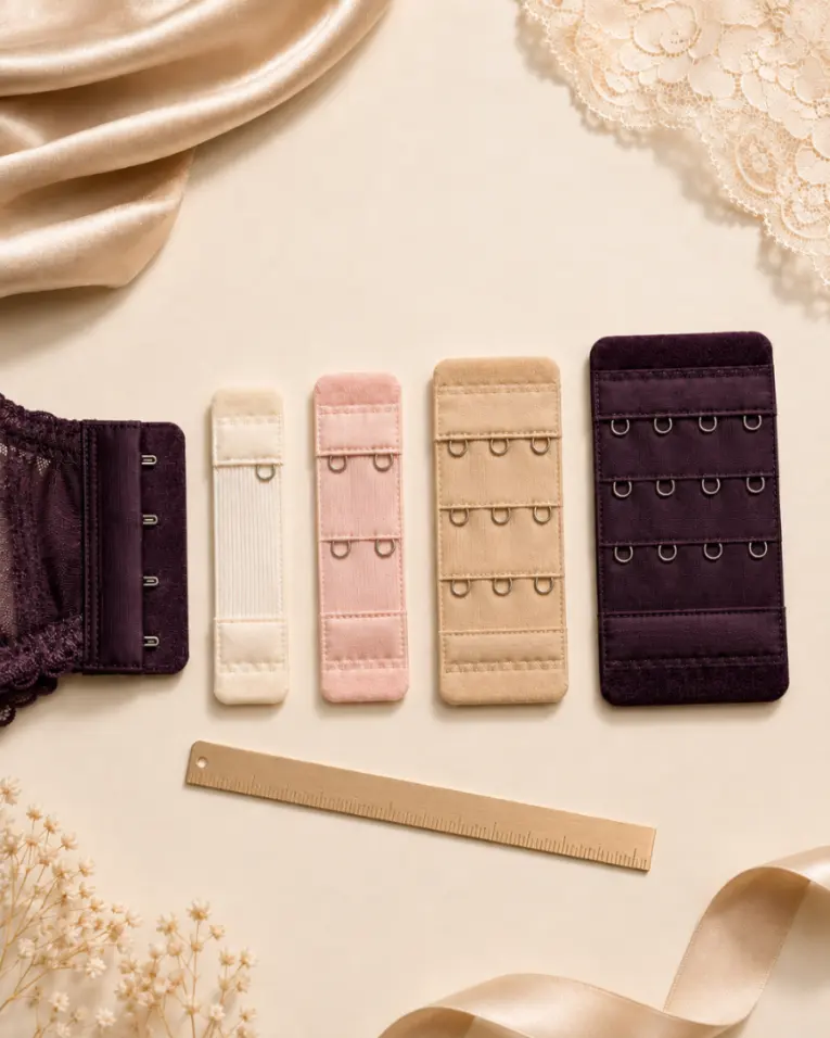 YARBAR four-hook bra extender for wider supportive bra back closures