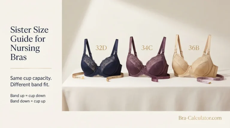 Sister Size Guide for Nursing Bras