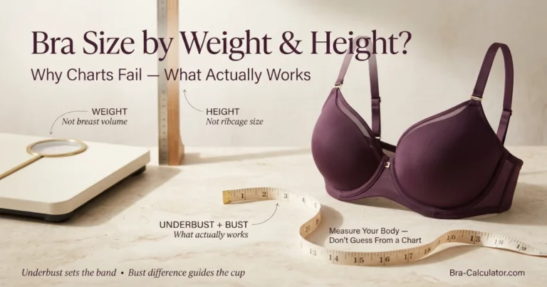 Bra Size by Weight and Height