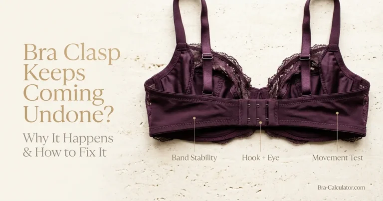 bra clasp keeps coming undone