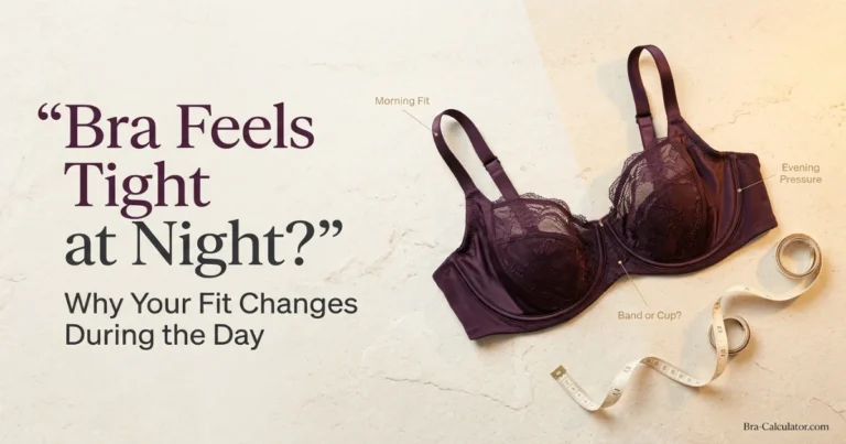 bra feels tight at night